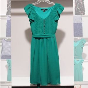 Green Summer Dress w/ belt